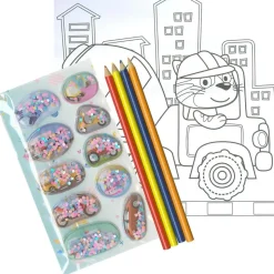 TODO LIBRO Vehículos - 10 Pegatinas de gel + 4 colores* Juguetes Educativos Y Libros
