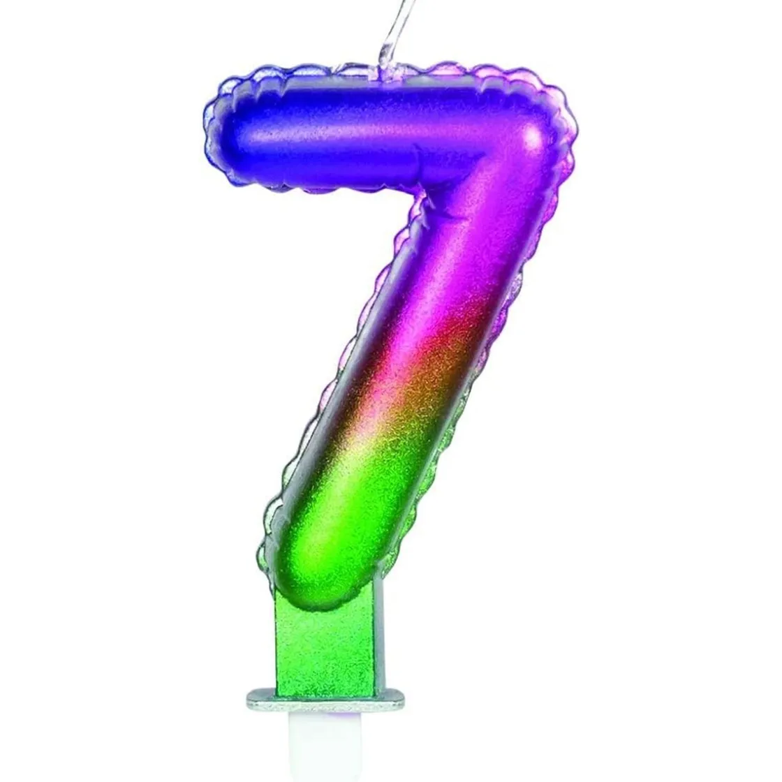 TOYS "R" US Vela multicolor número 7* Artículos De Fiesta Y Regalos