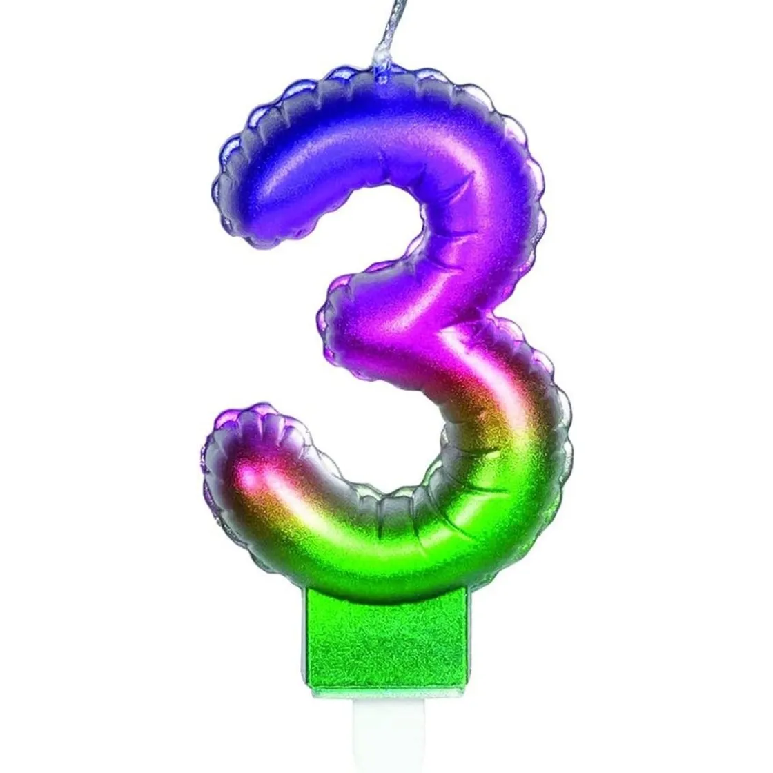 TOYS "R" US Vela multicolor número 3* Artículos De Fiesta Y Regalos