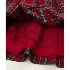 Prenatal Vestido niña tartán rojo con cremallera trasera