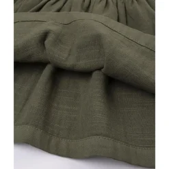Prenatal Vestido pichi verde con bordado para niña