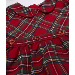 Prenatal Vestido tartán rojo niña con cuello redondo* Niña·Bebé Niña 3-36 Meses|Bebé Niña 3-36 Meses·Vestidos, Conjuntos Y Deporte