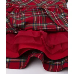 Prenatal Vestido tartán rojo niña con cuello redondo* Niña·Bebé Niña 3-36 Meses|Bebé Niña 3-36 Meses·Vestidos, Conjuntos Y Deporte