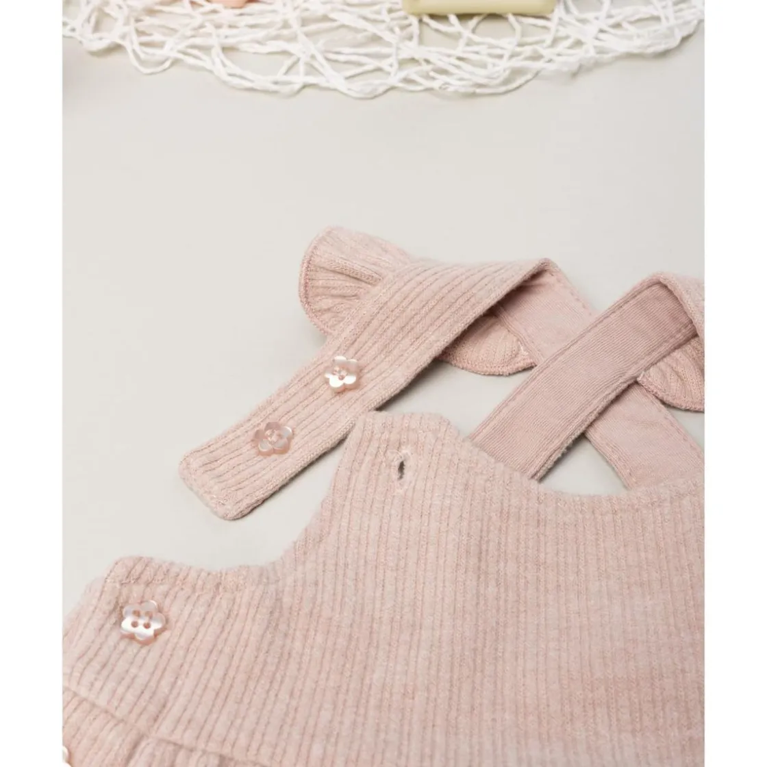 Prenatal Vestido tipo peto de niña en rosa con conejitos* Recién Nacido·Ropa Y Accesorios|Ropa Y Accesorios·Vestidos