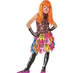 RUBIE'S Vestido y medias efecto glow in dark para Halloween, Carnaval, Fiestas y cumpleaños ㅤ* Disfraces|Halloween