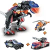 VTECH - Dinosaurio Switch&Go con bomberos y vehículos Mega T-Rex ㅤ