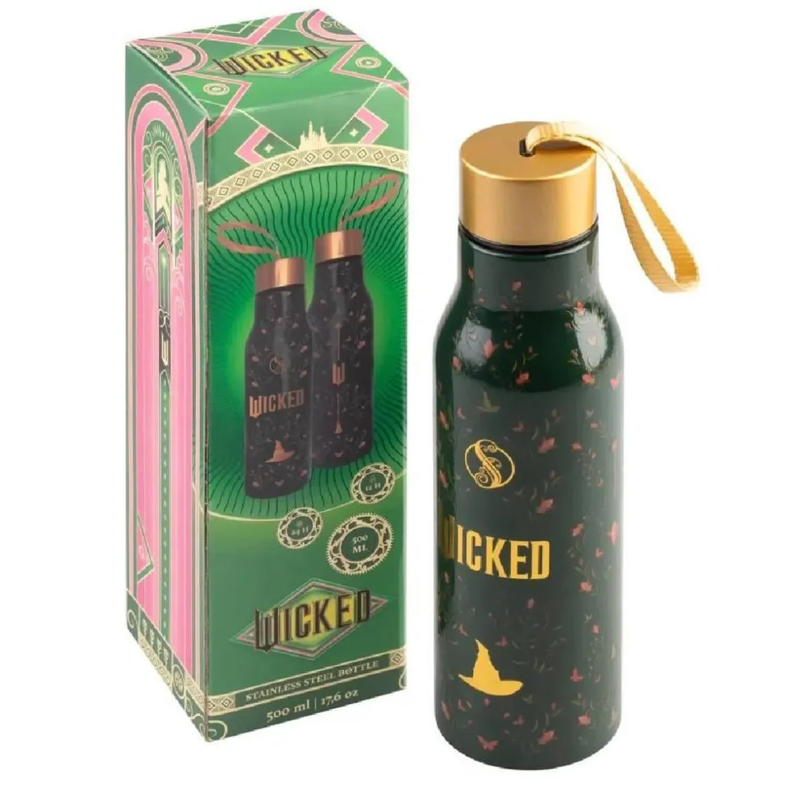 GRUPO ERIK Wicked - Botella Acero Inoxidable Hot&Cold 550ml* Merchandising|Friki Zone