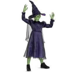 UNIVERSAL MUSIC PORTUGAL S.A. Wicked - Disfraz infantil Elphaba 7-8 años* Disfraces|Halloween