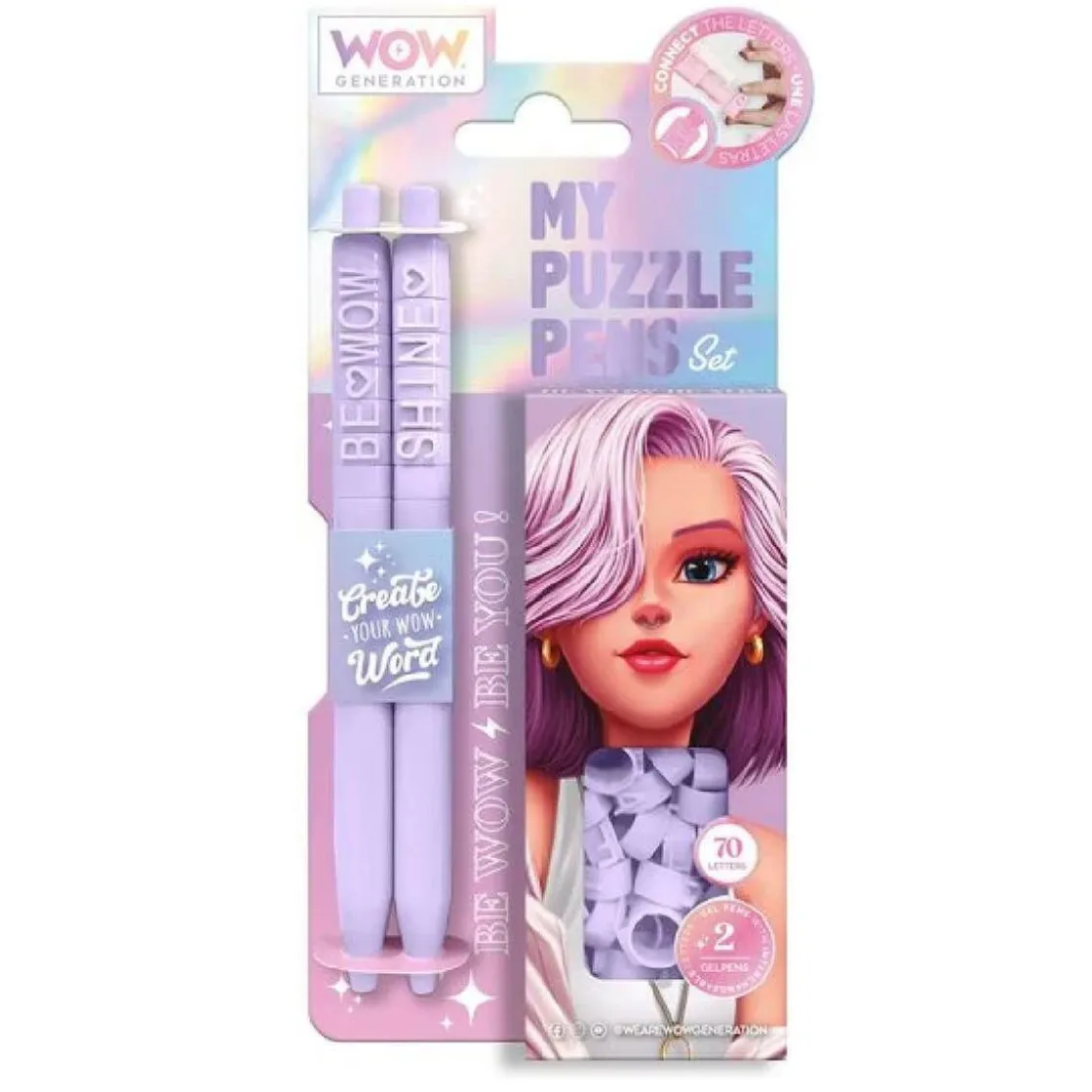 KIDS EUROSWAN S.L. Wow Generation - Bolígrafos Puzzle (Varios Modelos)* Estilo De Vida