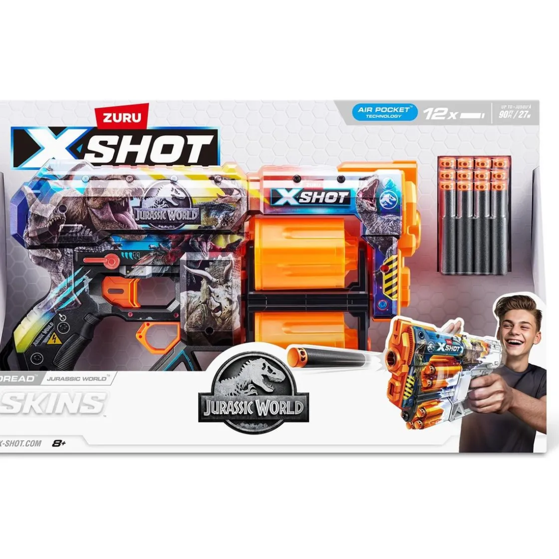 ARTSANA SPAIN,S.A.U. INTERNET X-Shot - Lanzador Skins Jurassic World* Nerf Y Blasters