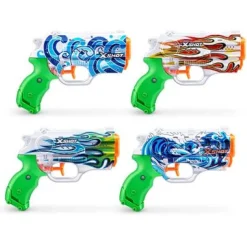 ZURU X-Shot - Set de 4 lanzadores de agua Fast Fill Skins
