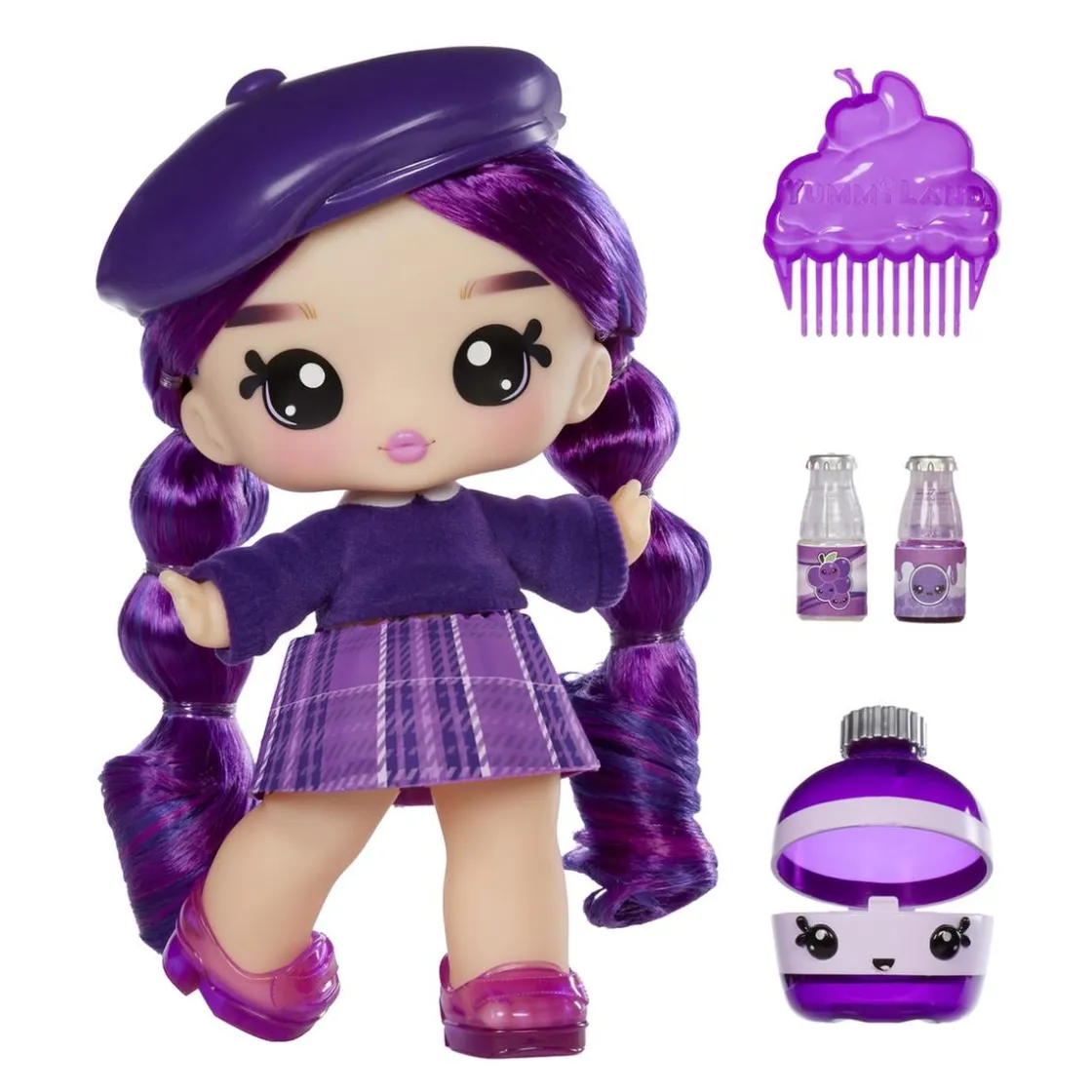 MGA LITTLE TIKES Yummiland - Muñeca Greta Grape con lipgloss
