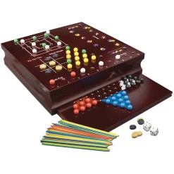 ZIG ZAG - Caja de madera con 10 juegos clásicos* Friki Zone|Juegos Y Puzzles